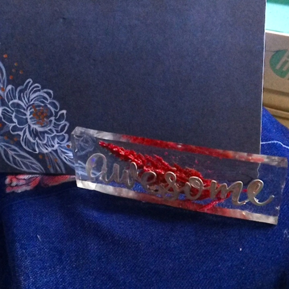 Resin art clear